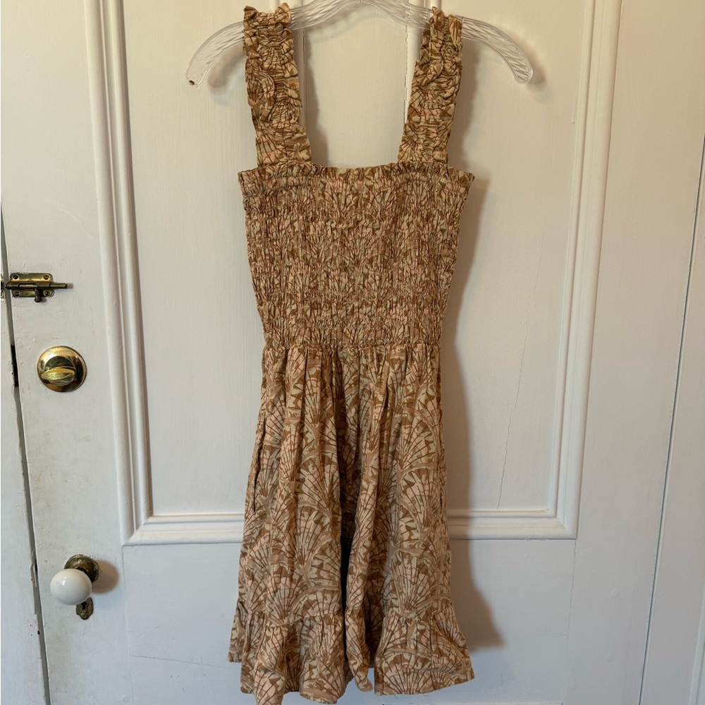 Madewell Beige Textured Mini Dress